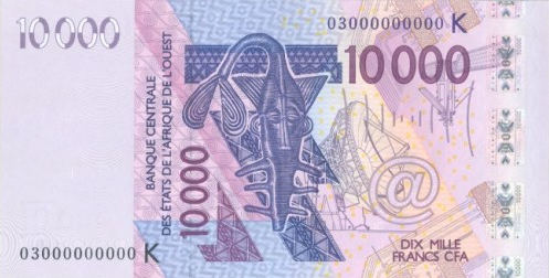 西非法郎兑换人民币