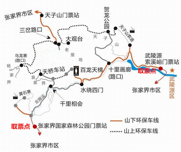 张家界国家森林公园成人票