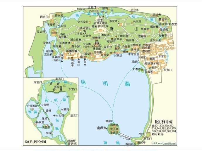 从颐和园北宫门出来可以乘坐公交车前往中国科技馆,线路如下